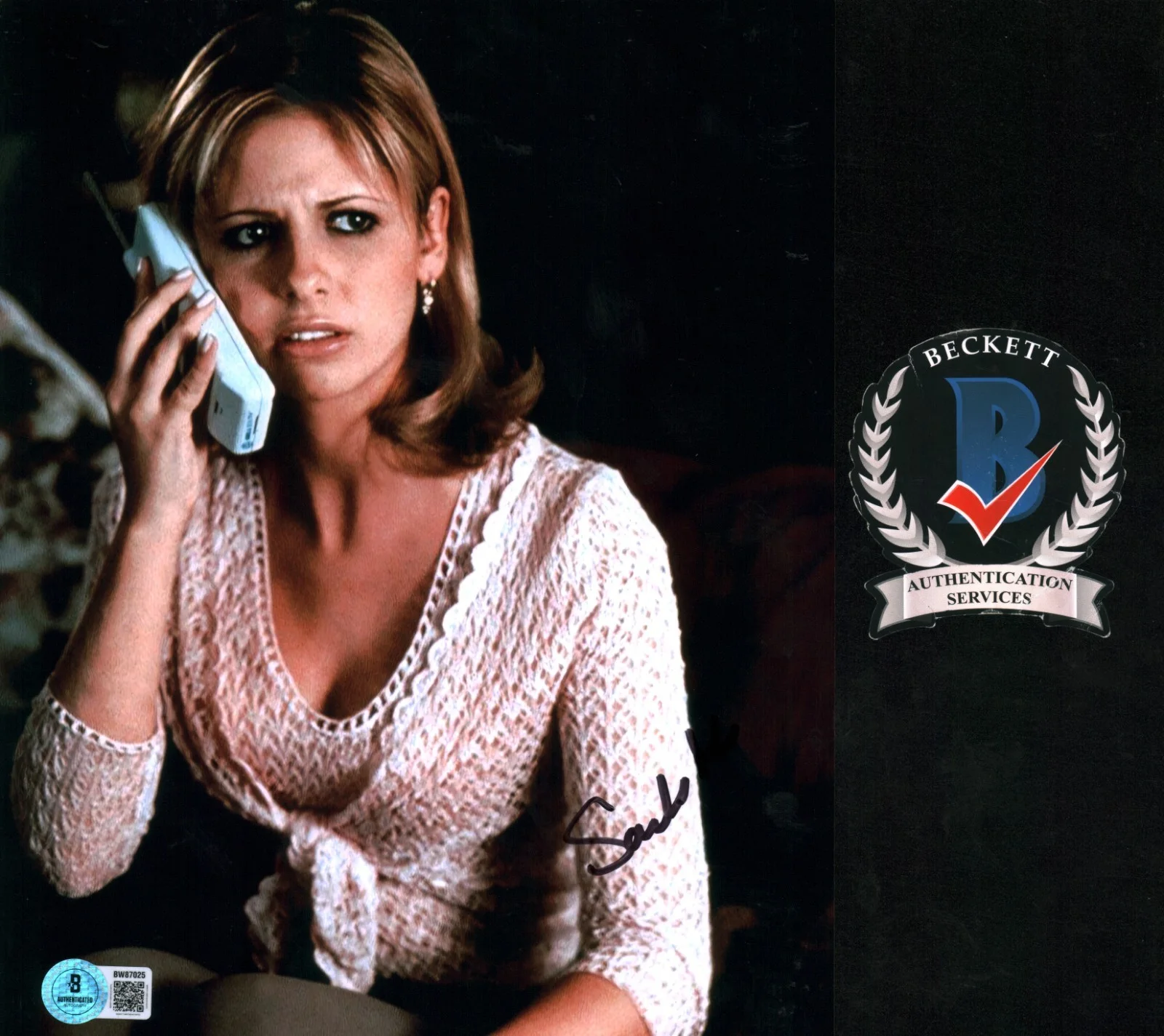 sarah michelle gellar — Sarah Michelle Gellar Scream 2 Cici Beautiful Scream Queen 8x10 Photo BAS COA