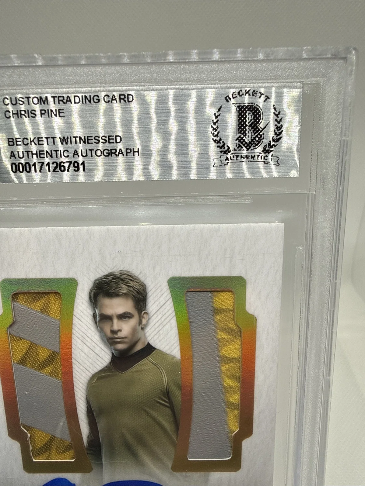 Chris Pine — 2025 Champions Star Trek Memorabilia & Auto Chris Pine #25/25 Beckett Auth, изображение 3