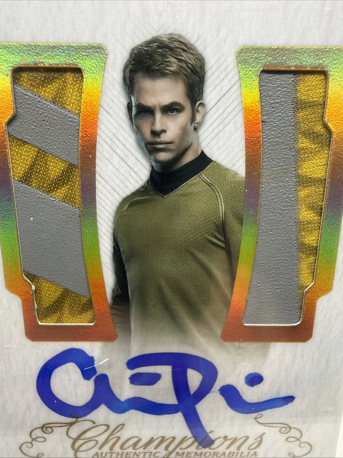 Chris Pine — 2025 Champions Star Trek Memorabilia & Auto Chris Pine #25/25 Beckett Auth, изображение 5