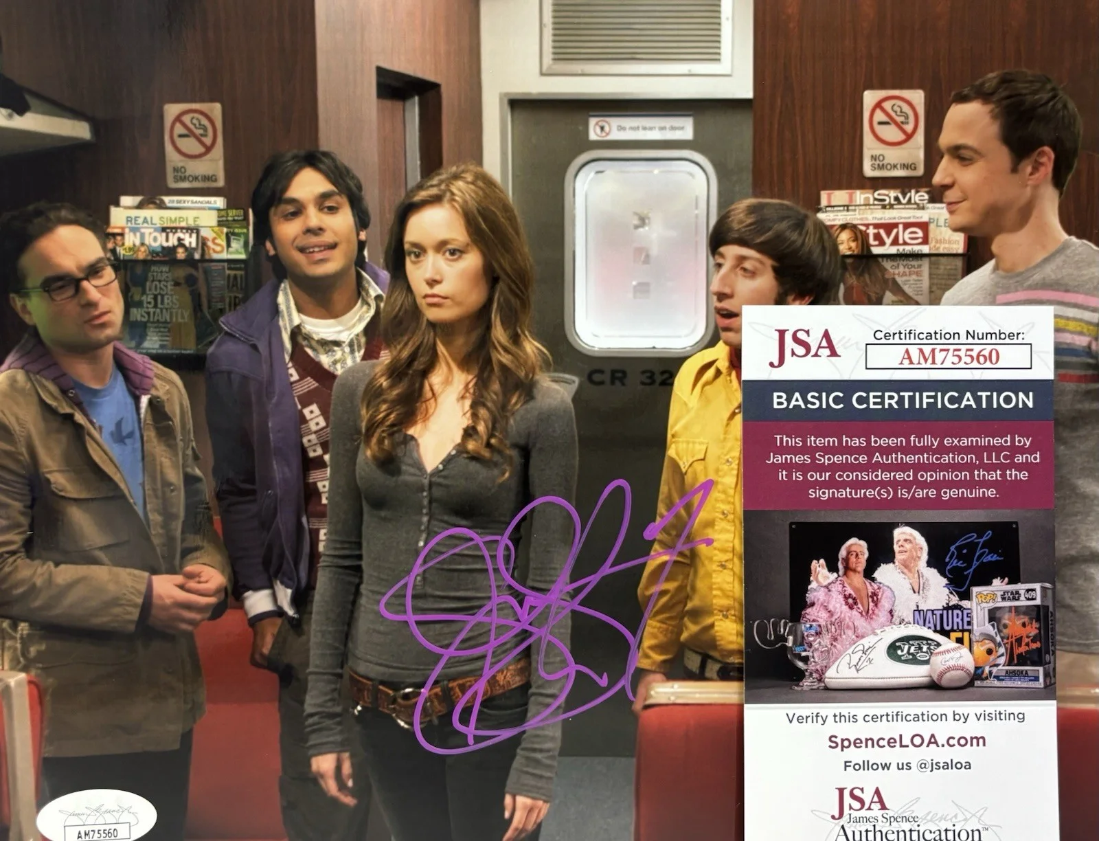 Summer Glau — Summer Glau Autograph 8x10 Glossy Photo Big Bang Theory TV Auto JSA COA, изображение 3