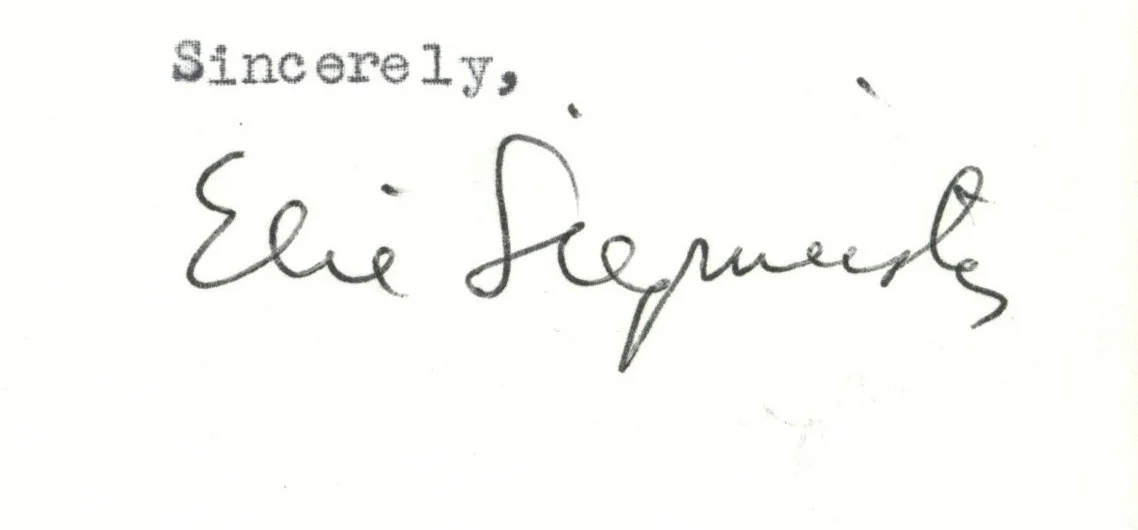 Composer Elie Siegmeister Signed Letter, image 2