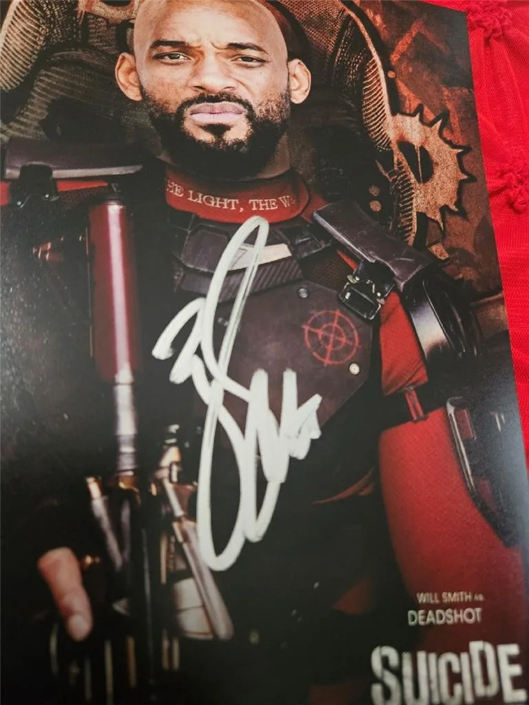WILL SMITH — WILL SMITH AS DEADSHOT HAND SIGNED AUTOGRAPHED 8X10 PHOTO SUICIDE SQUAD W/ COA, изображение 2