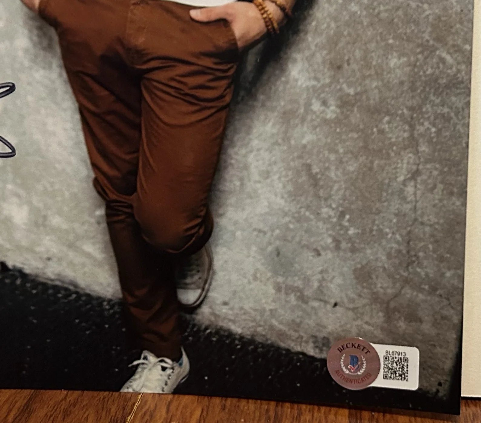 ANTHONY RAMOS HAMILTON JOHN LAURENS SIGNED 8X10 PHOTO C BECKETT BAS, image 2