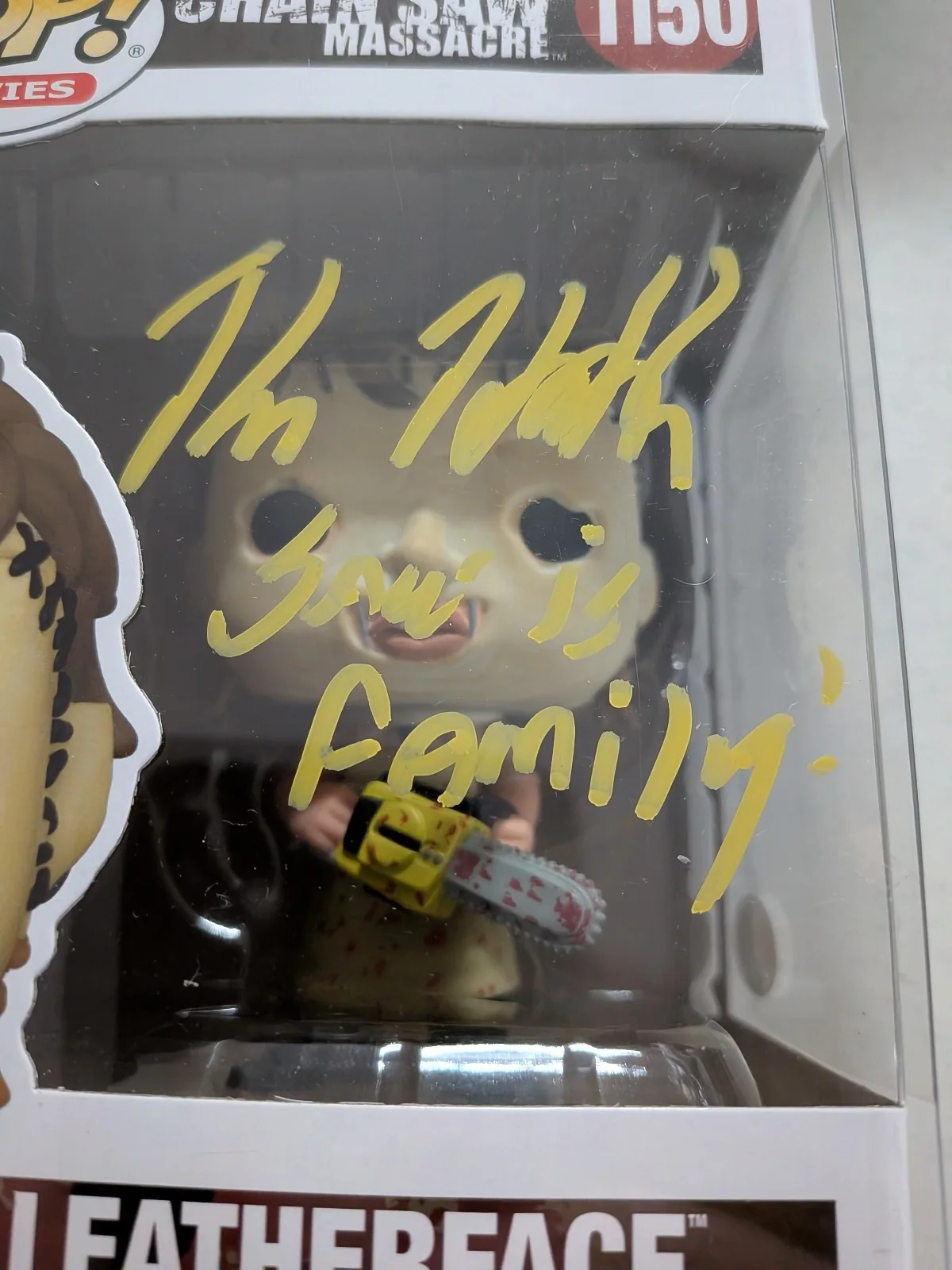 KANE HODDER Signed Funko Pop Figure TTCSM Saw is Family Quote JSA QR, изображение 2