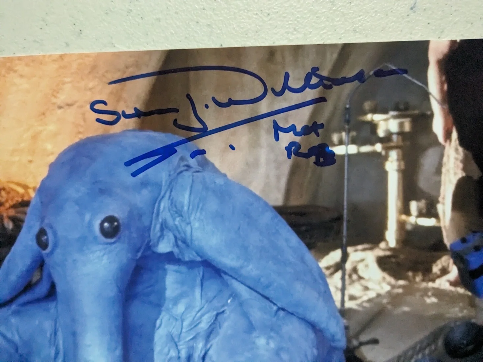 Chris Parsons — SIMON WILLIAMSON signed 8x10 PHOTO Max Rebo Star Wars Autograph JSA COA A, image 2