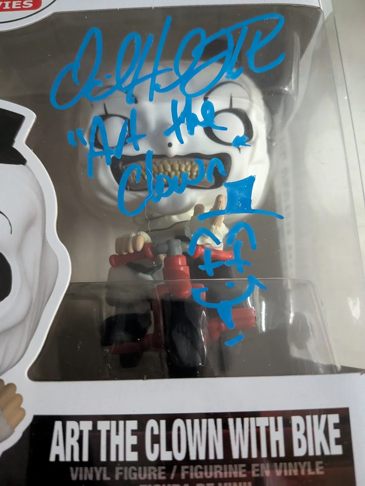David Howard Thornton — DAVID HOWARD THORNTON Signed FUNKO POP Figure Art the Clown TERRIFIER JSA COA, изображение 2