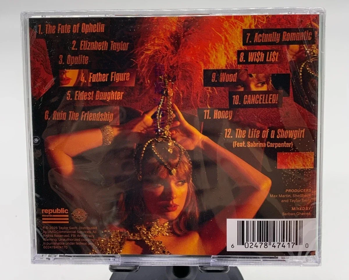 Taylor Swift - The Life of a Showgirl CD + Hand Signed Photo - New Sealed, изображение 2