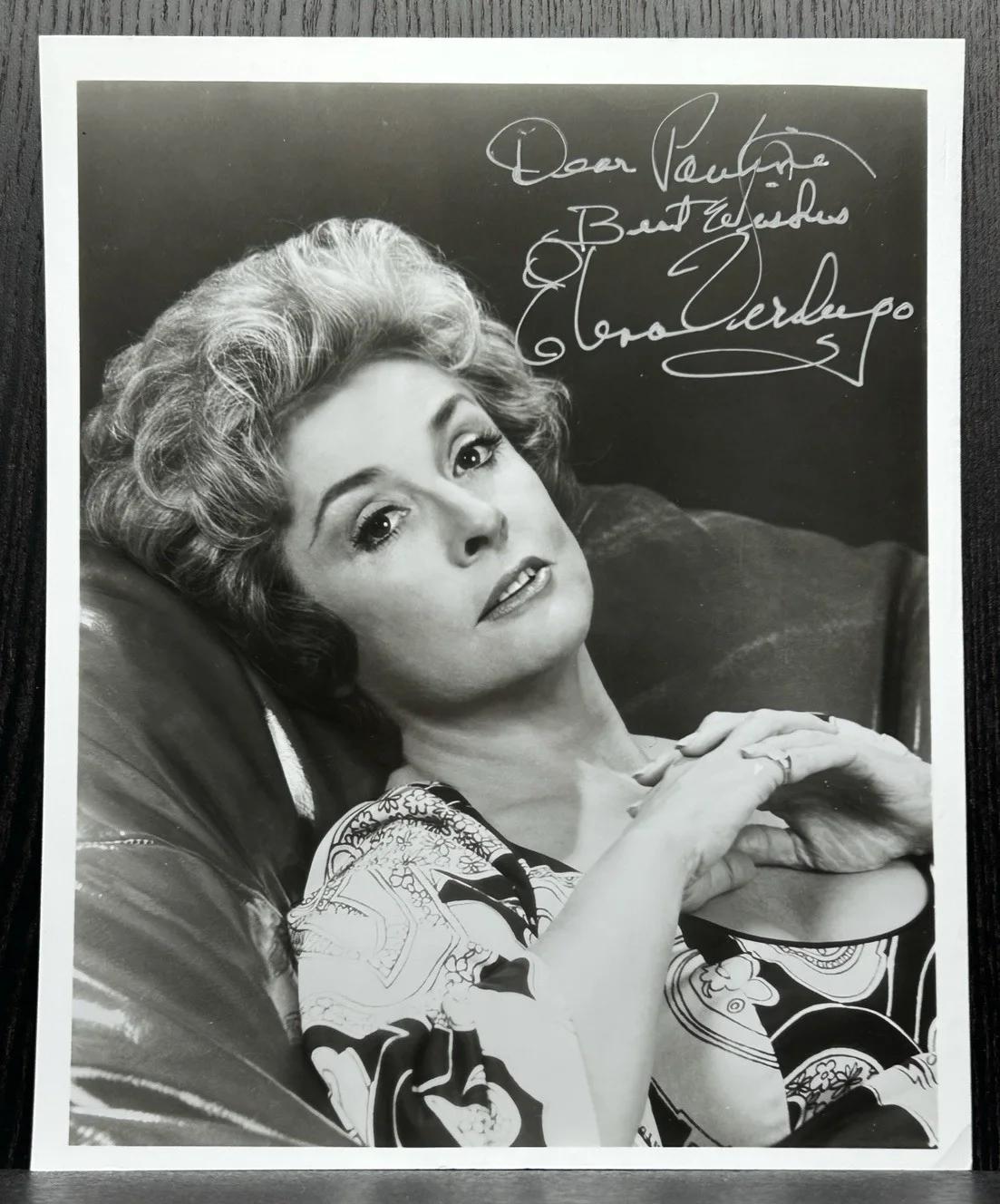 Elena Verdugo — ELENA VERDUGO ORIGINAL SIGNED PHOTO & PAPER Autograph JSA COA House Frankenstein, изображение 2