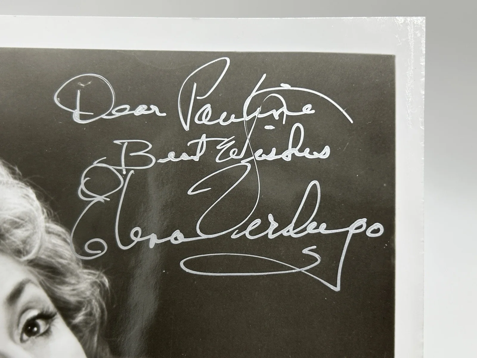 Elena Verdugo — ELENA VERDUGO ORIGINAL SIGNED PHOTO & PAPER Autograph JSA COA House Frankenstein, изображение 3