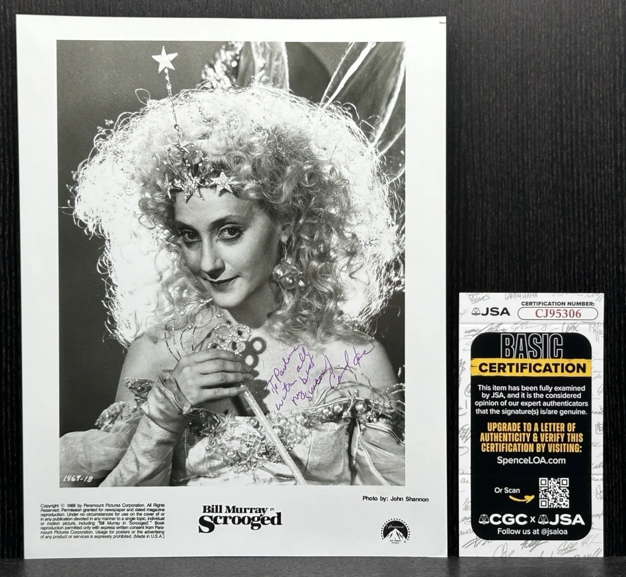 Carol Kane — CAROL KANE ORIGINAL HAND SIGNED "SCROOGED" 1988 PHOTO Autograph JSA COA Actress, image 2