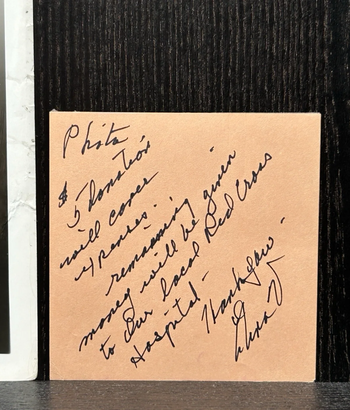 Elena Verdugo — ELENA VERDUGO ORIGINAL SIGNED PHOTO & NOTE Autograph JSA COA House Frankenstein, image 4