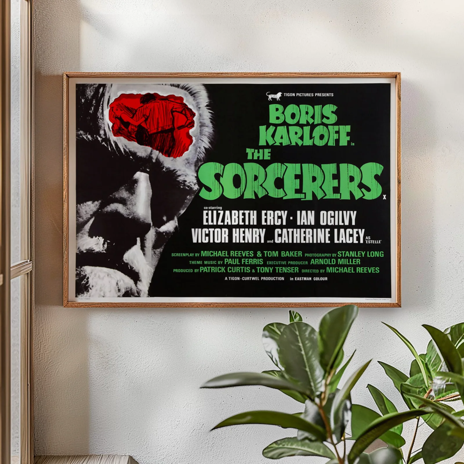 The Sorcerers - 1967 Horror Sci-Fi Film Restored 30" x 40" UK Quad Poster, изображение 2