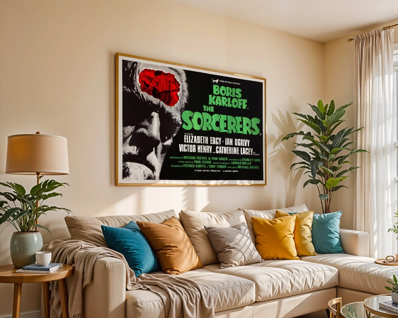 The Sorcerers - 1967 Horror Sci-Fi Film Restored 30" x 40" UK Quad Poster, изображение 5