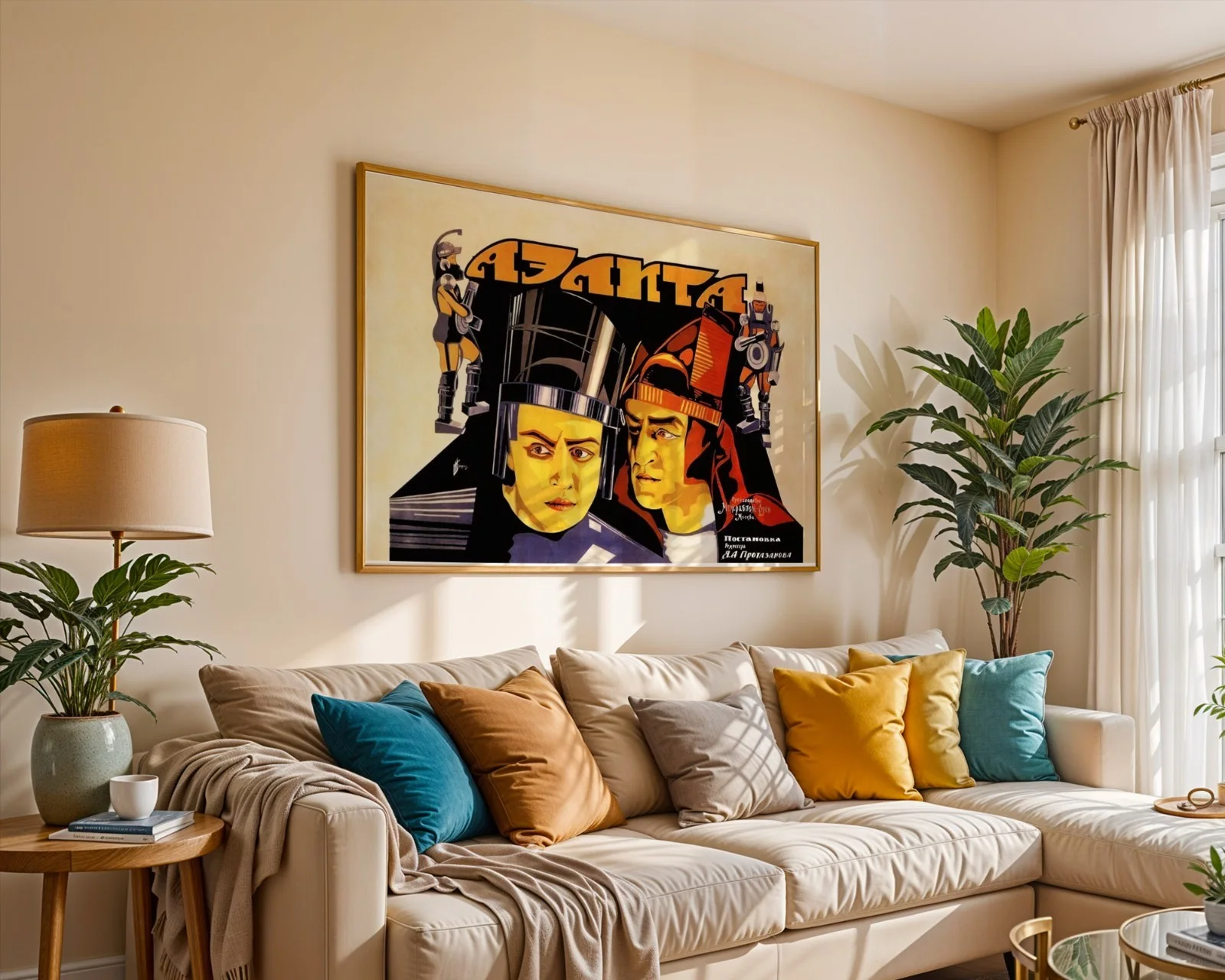 Aelita (Аэлита) - 1924 Soviet Sci-Fi Restored 27.5" x 33.5" Soviet Poster, image 5