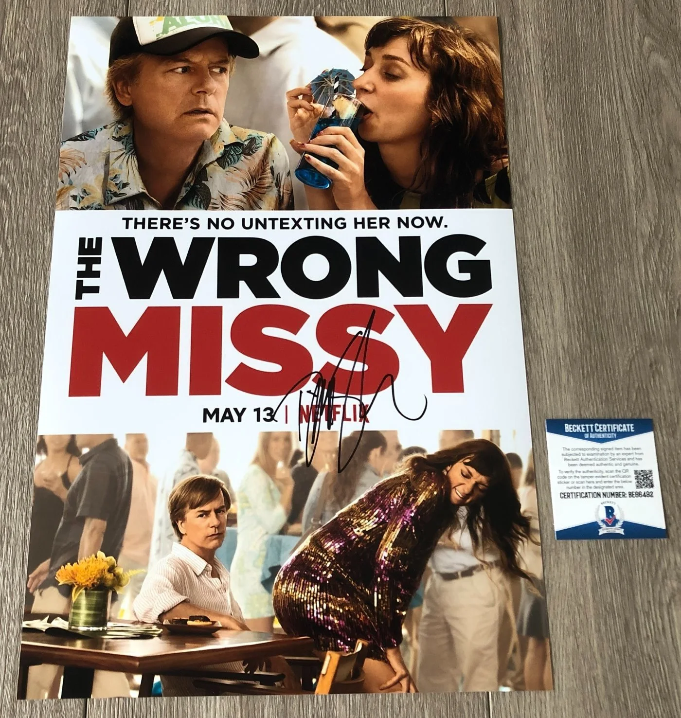 DAVID SPADE SIGNED THE WRONG MISSY 12x18 PHOTO w/EXACT VIDEO PROOF & BECKETT COA, изображение 3