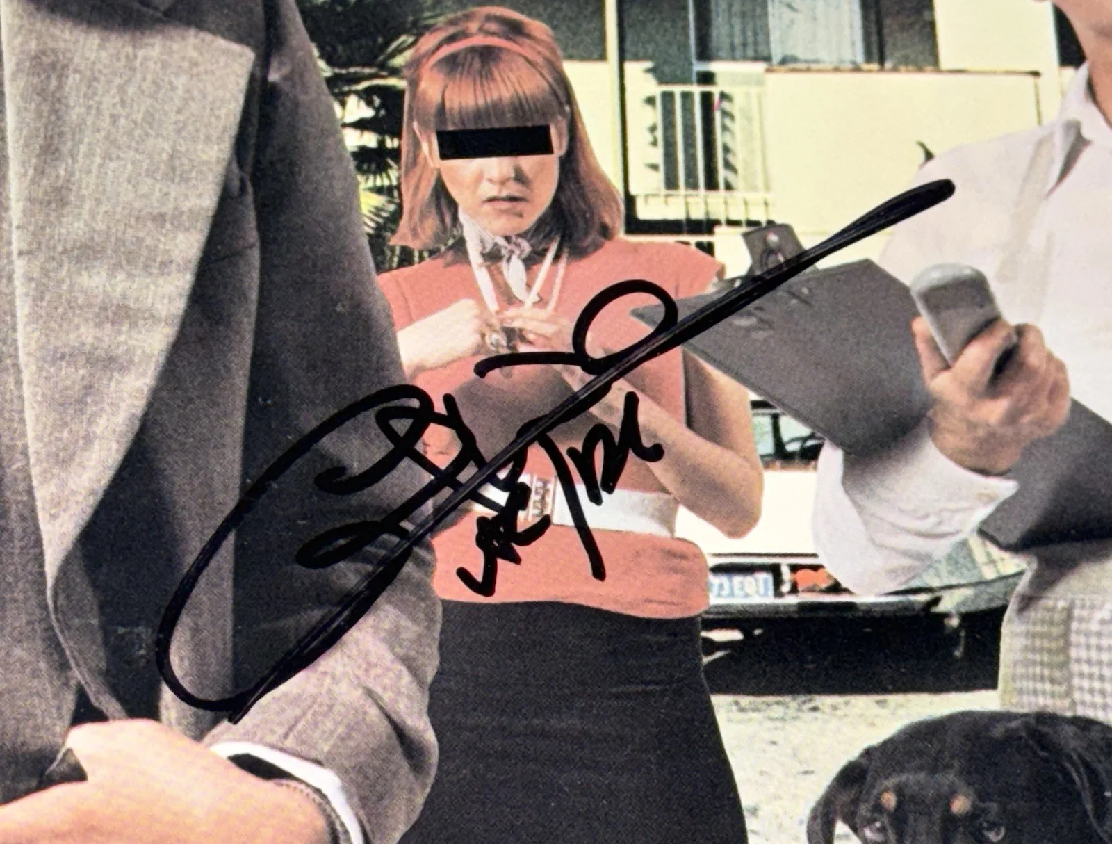AC/DC signed Album Malcolm Angus Young Cliff Dirty Deeds vinyl beckett loa, image 4