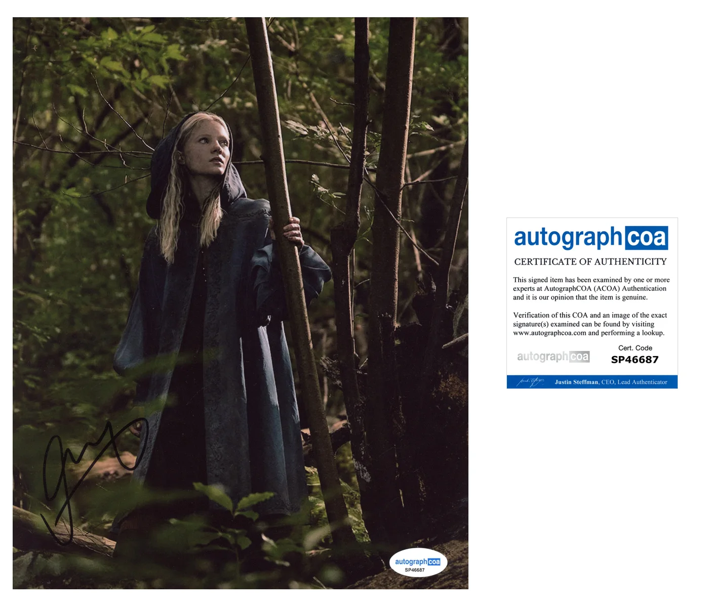 Freya Allan The Witcher Autographed Signed 8x10 Photo ACOA, изображение 2