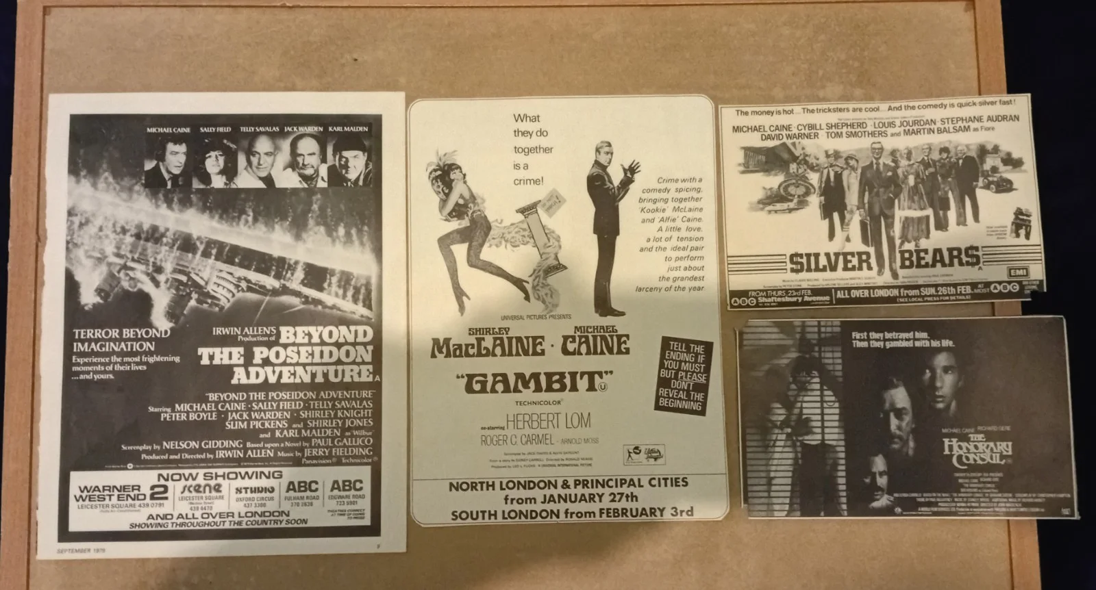 MICHAEL CAINE MAGAZINE + NEWSPAPER CLIPPINGS & MOVIE BOOK, изображение 3
