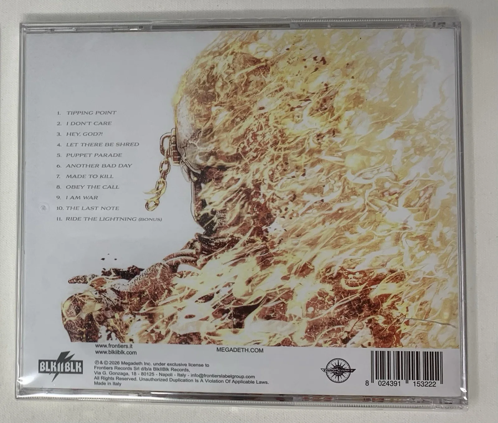 Megadeth Self Titled SIGNED CD Talk Shop Live Exclusive, image 3