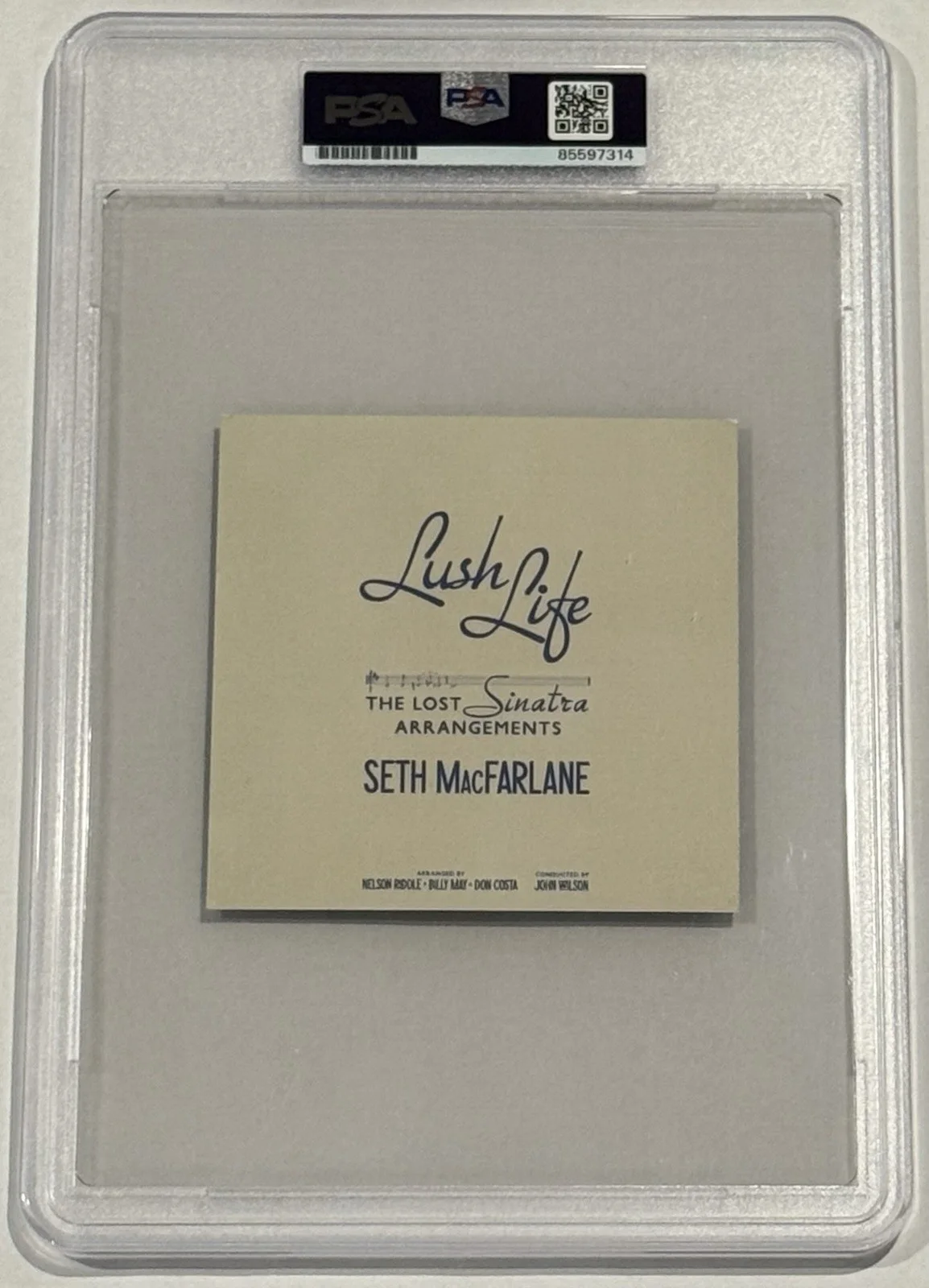 Seth MacFarlane Signed CD Insert Lush Life The Lost Sinatra Arrangements Auto, image 3