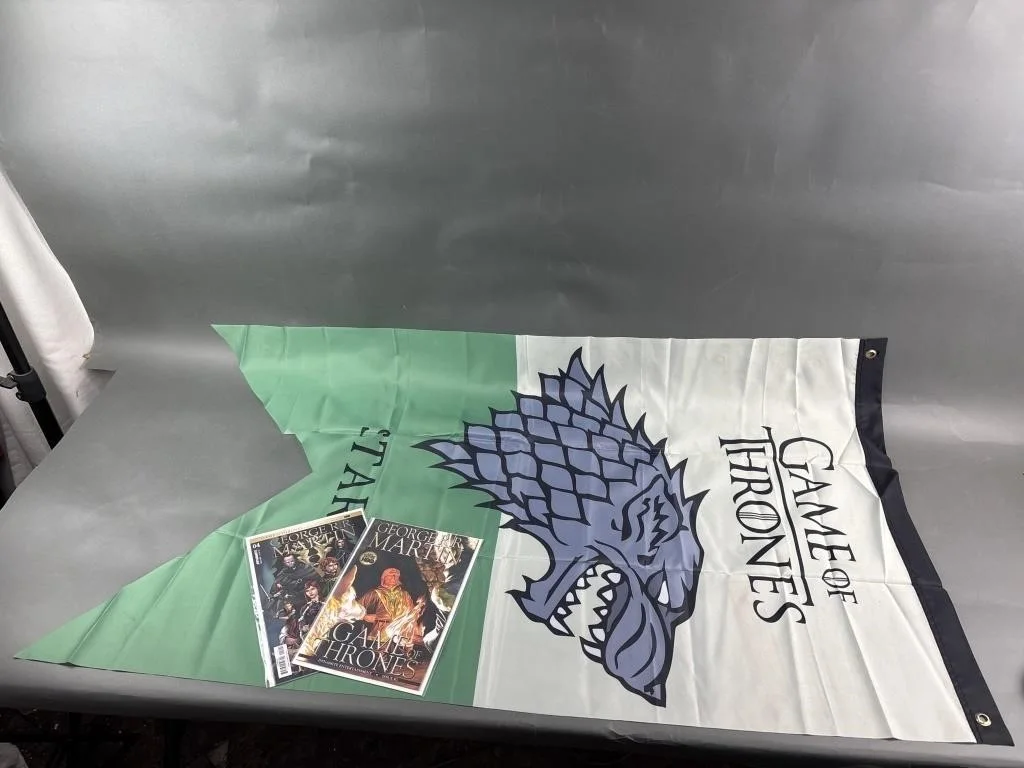 sean bean — LOT Game of Thrones Sean Bean Signed Photo COA + Stark Banner + Comics, image 5