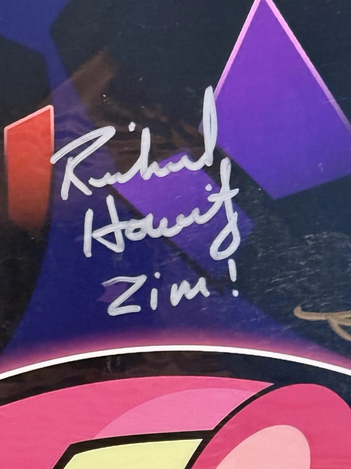 Horvitz, Simmons, Fahn — Rikki Simons, Richard Horvitz & Melissa Fahn Signed INVADER ZIM 11x17 (JSA), изображение 3