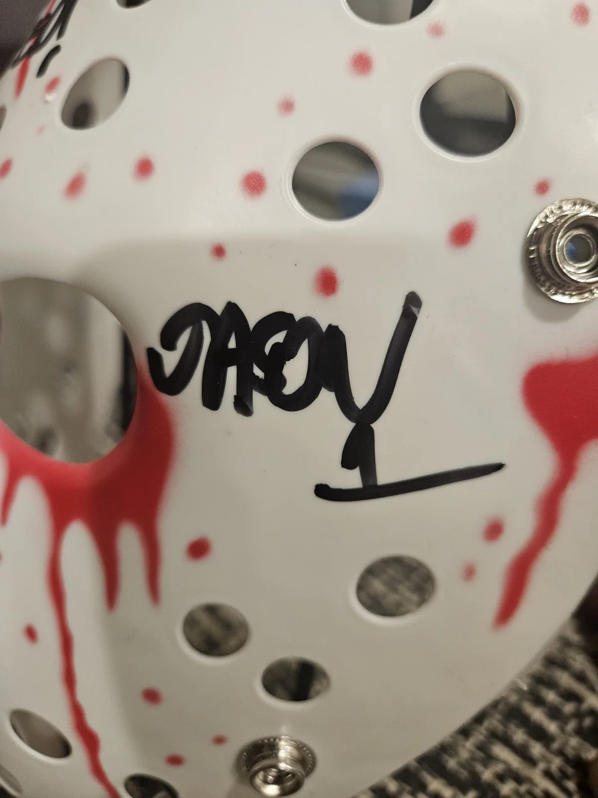 Jason — Friday the 13th Jason Autographed Mask Beckett Authenticated Original, image 3