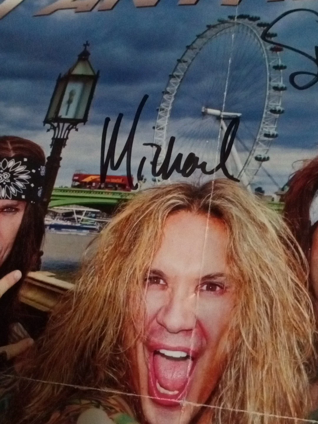 2012 Steel Panther Autographed Poster By All Members Authentic Decent 17in×11in, image 3