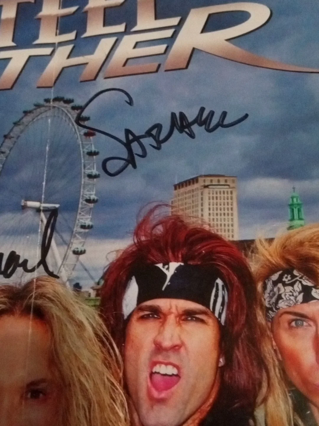 2012 Steel Panther Autographed Poster By All Members Authentic Decent 17in×11in, image 4