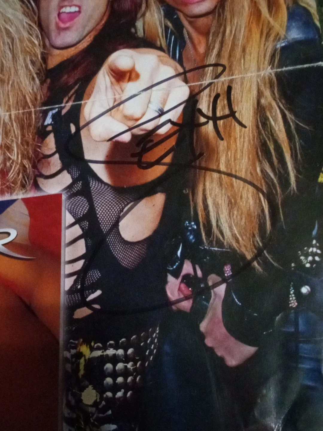 2012 Steel Panther Autographed Poster By All Members Authentic Decent 17in×11in, image 5