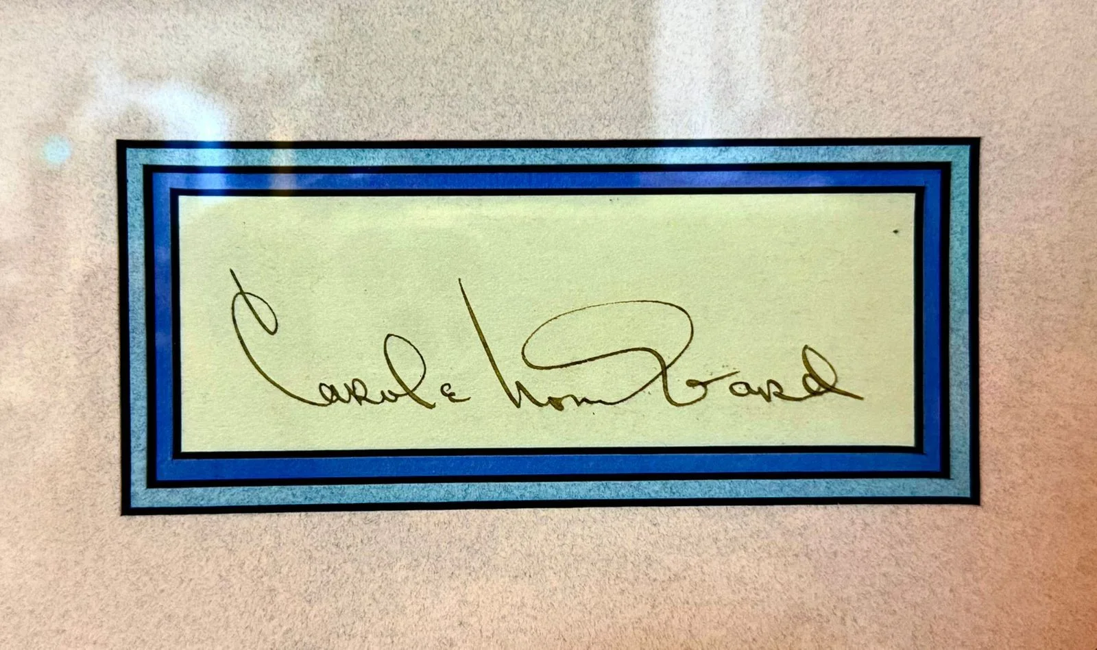 Carole Lombard Signature With COA 8x10 Photo Framed And Matted, image 2