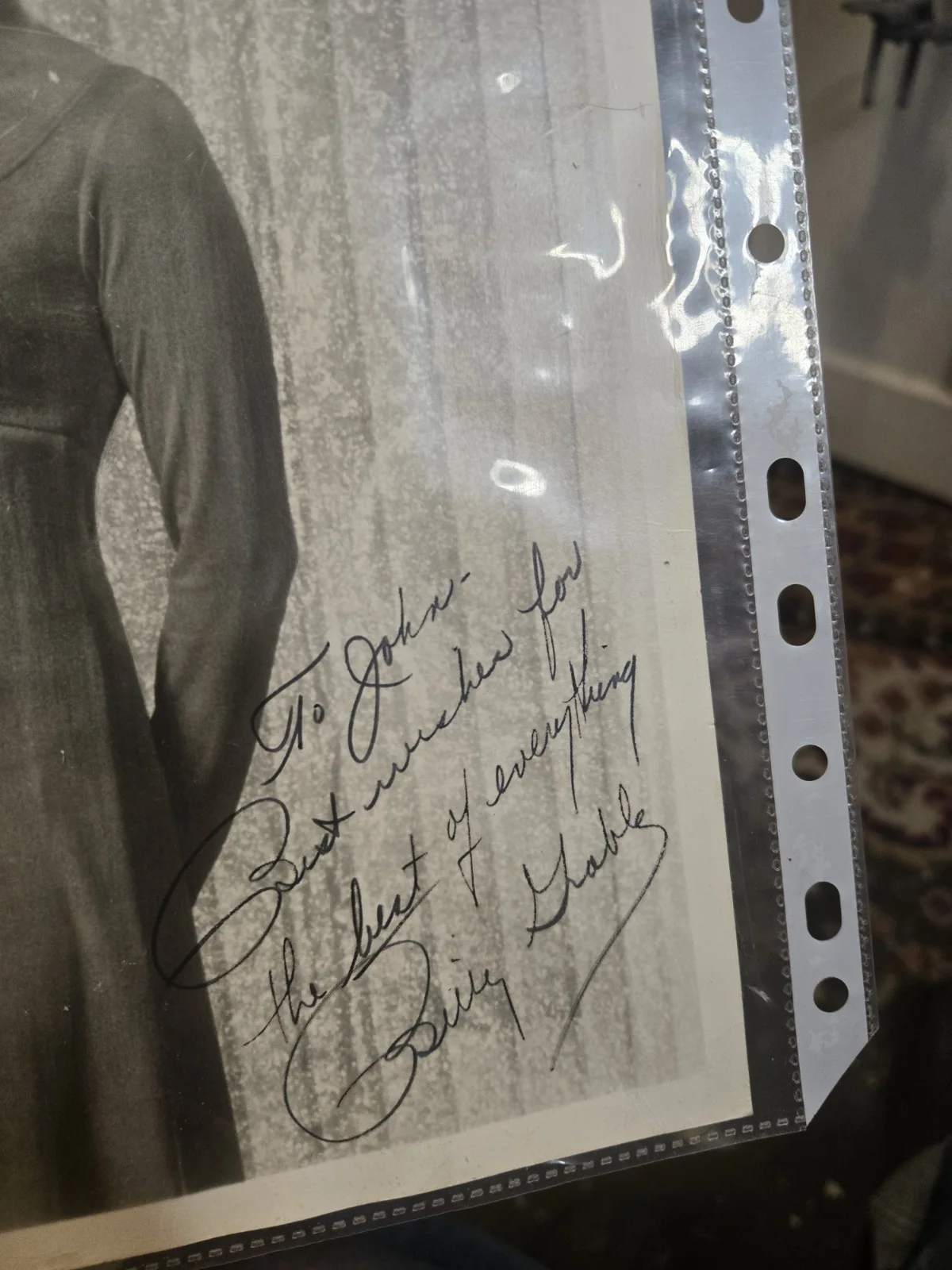 Betty Grable Genuine Hand Signed 10x8 Photo Personolized Autograph w/ her Label, image 3