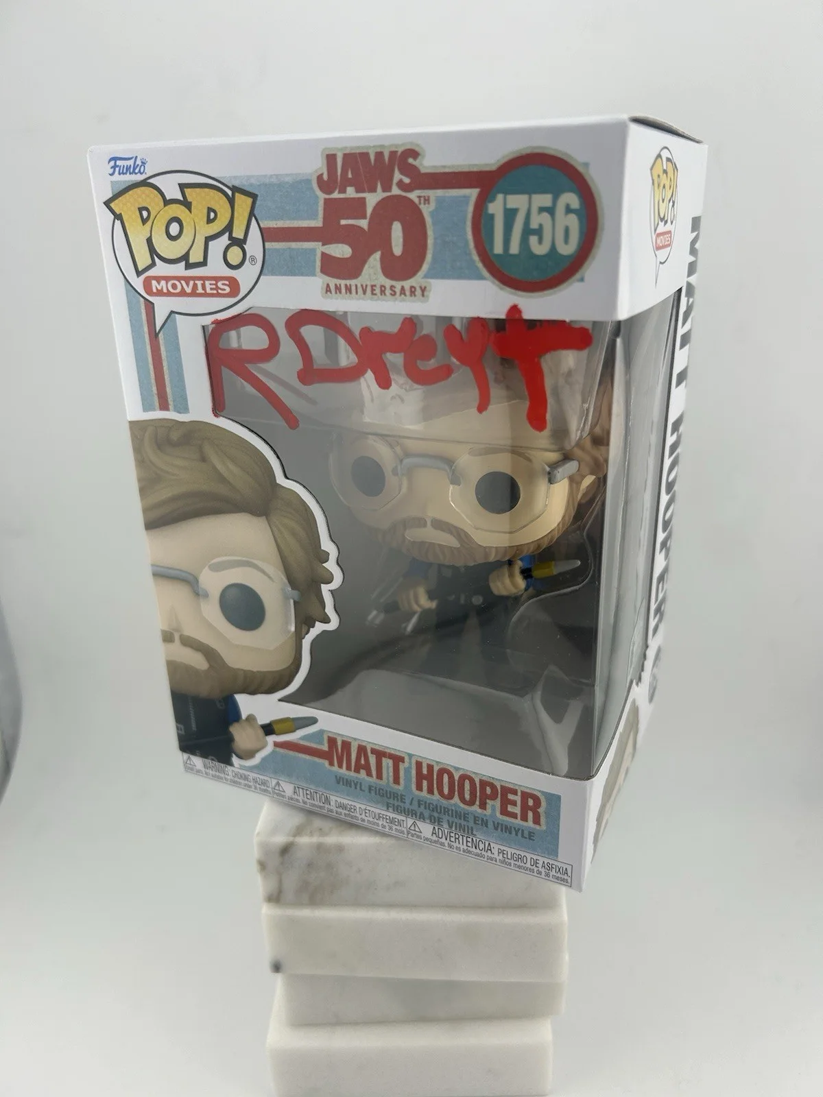 Richard Dreyfuss — Richard Dreyfuss Signed Matt Hooper Funko Pop 1756 Jaws Autograph Beckett OC COA