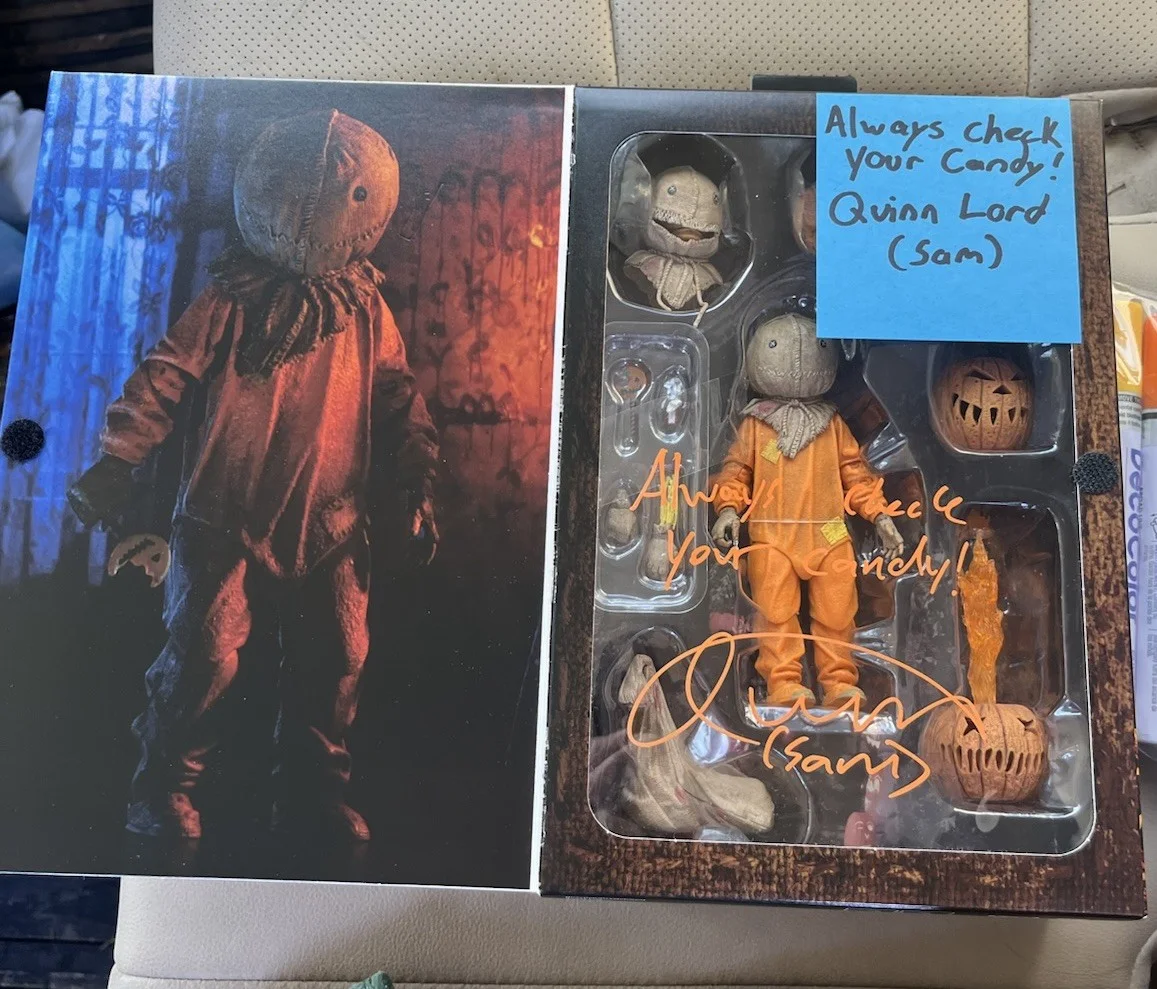 Quinn Lord Signed "Trick 'r Treat" NECA Inscription Action Figure PROOF, изображение 5