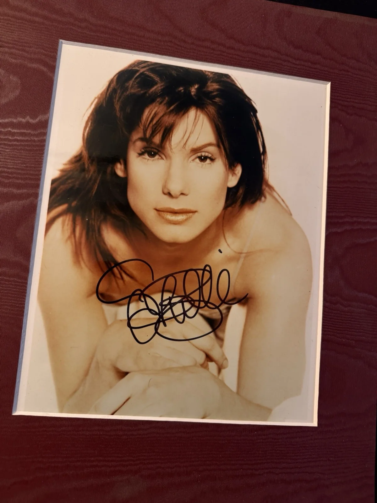 Sandra Bullock — Sandra Bullock Hard Signed Photo COA Matted W/t Invoice Star Struck Int’L, изображение 2