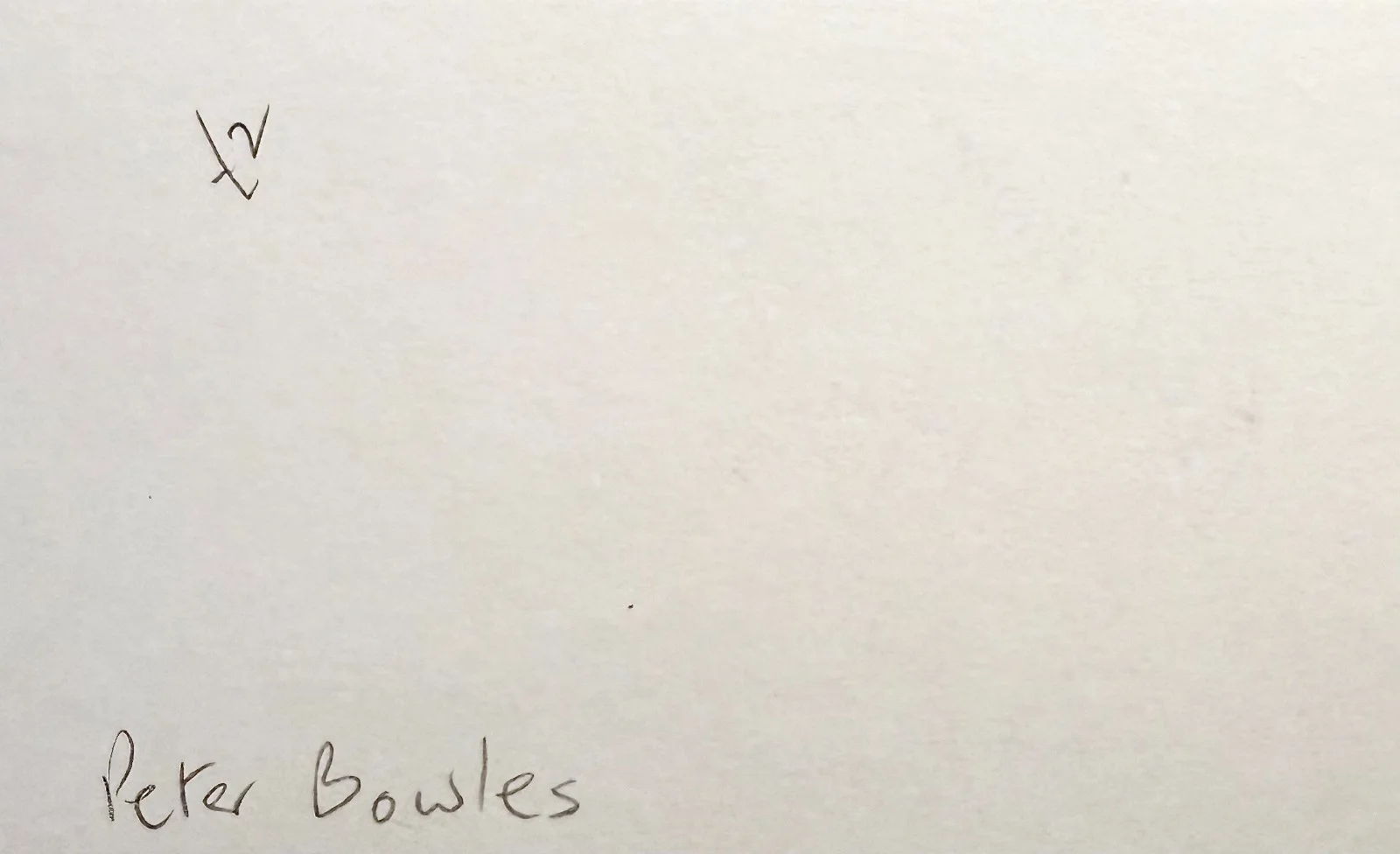 Peter Bowles — PETER BOWLES Autograph Signed 3" x 5" INDEX CARD The Legend of Hell House STIGMA, изображение 2