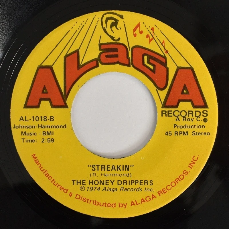 The Honey Drippers: I Can't Stop You... / Streakin' (7" Vinyl), image 2