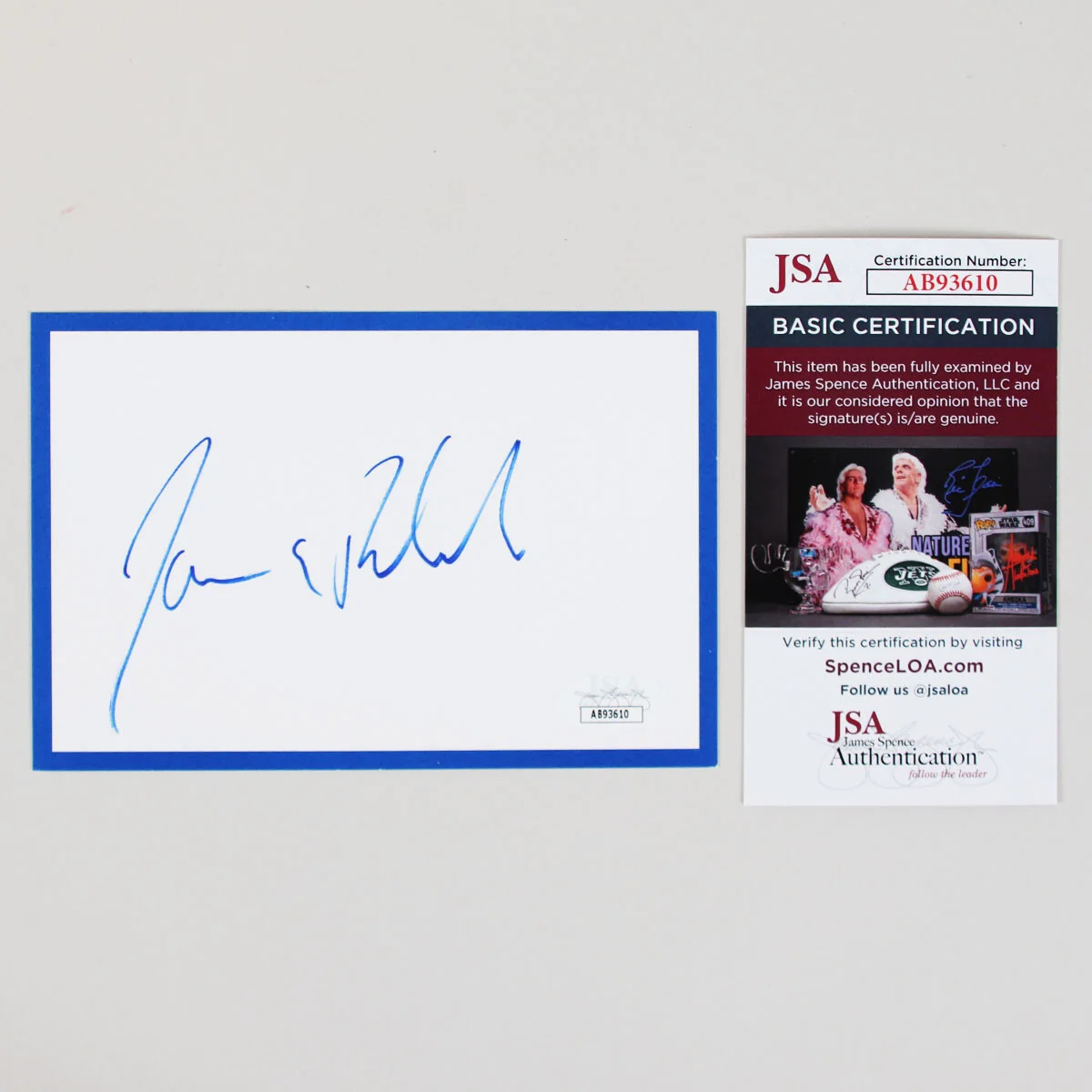 Jim Belushi Signed Cut Saturday Night Live SNL- COA JSA, изображение 3