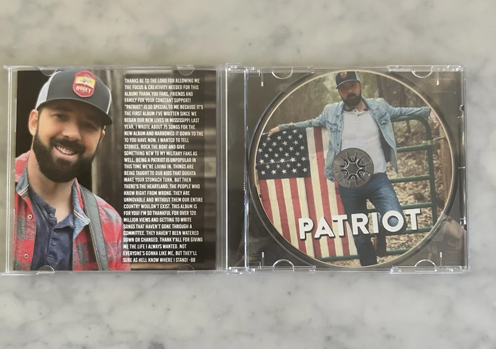 Signed Buddy Brown Patriot CD, image 2