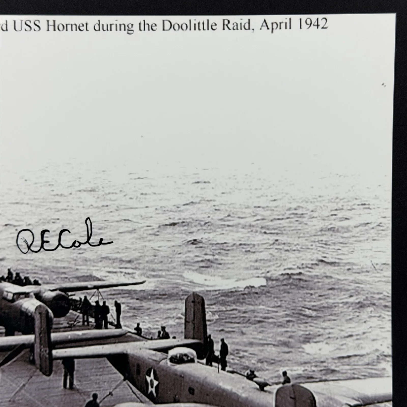 Richard Eugene Cole — Richard Eugene Cole Dolittle Raider Pilot Signed Autographed 8x10 Photo JSA COA, image 3
