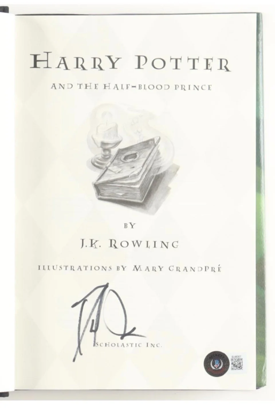 DANIEL RADCLIFFE — DANIEL RADCLIFFE SIGNED HARRY POTTER AND THE HALF-BLOOD PRINCE BOOK BECKETT, image 3