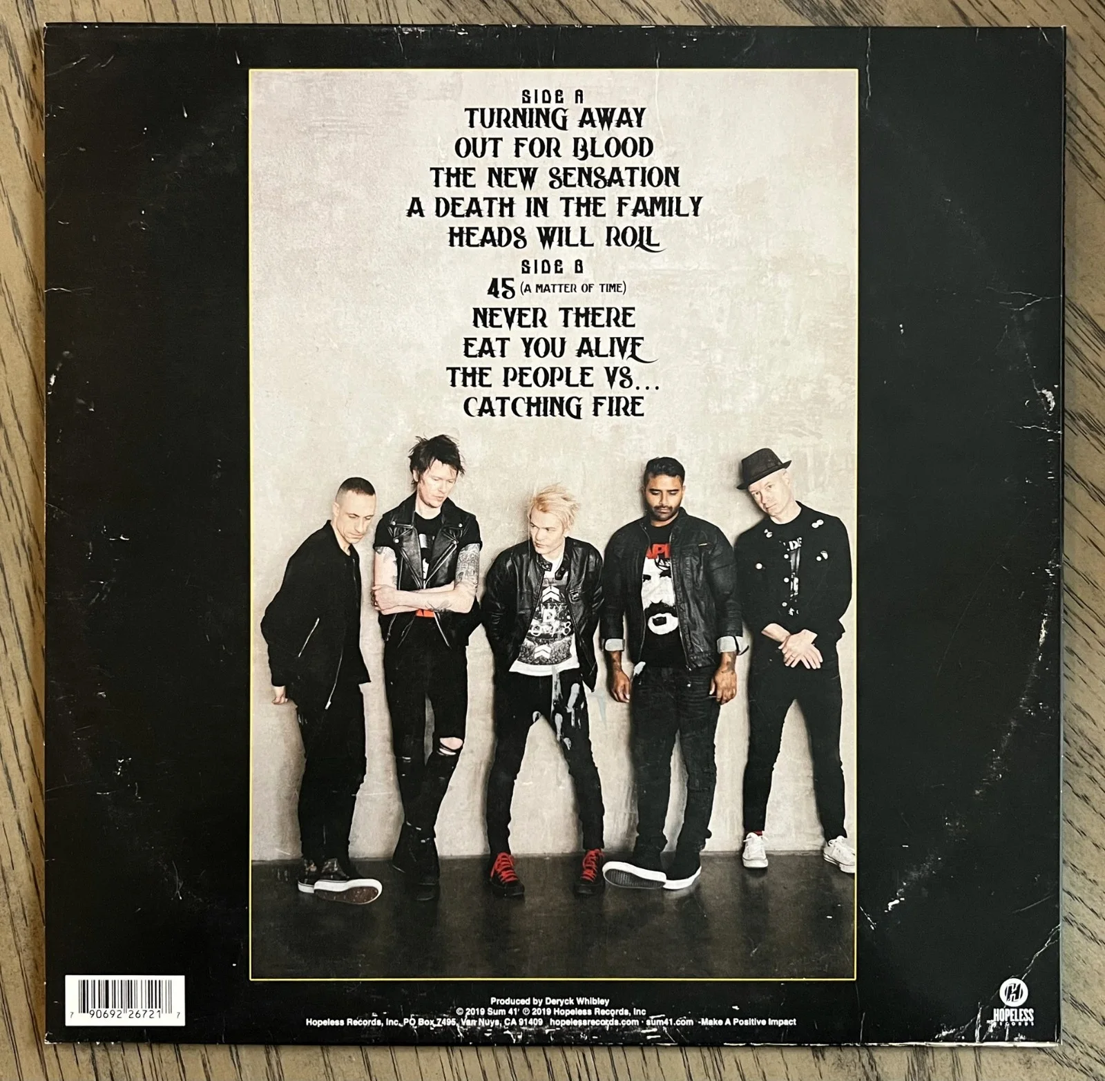 SUM 41 Order In Decline Ltd Ed Hand Signed By All 5 Members RARE LP Vinyl Record, image 3