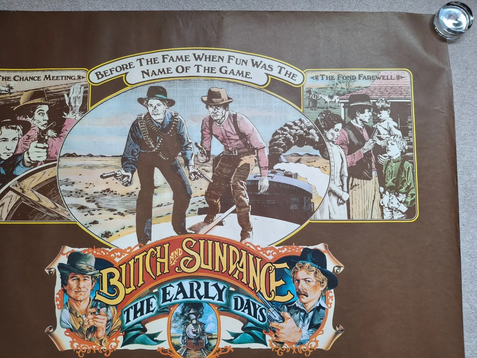 Butch and Sundance The Early Days Rare Original UK Cinema Movie Quad Film Poster, изображение 4