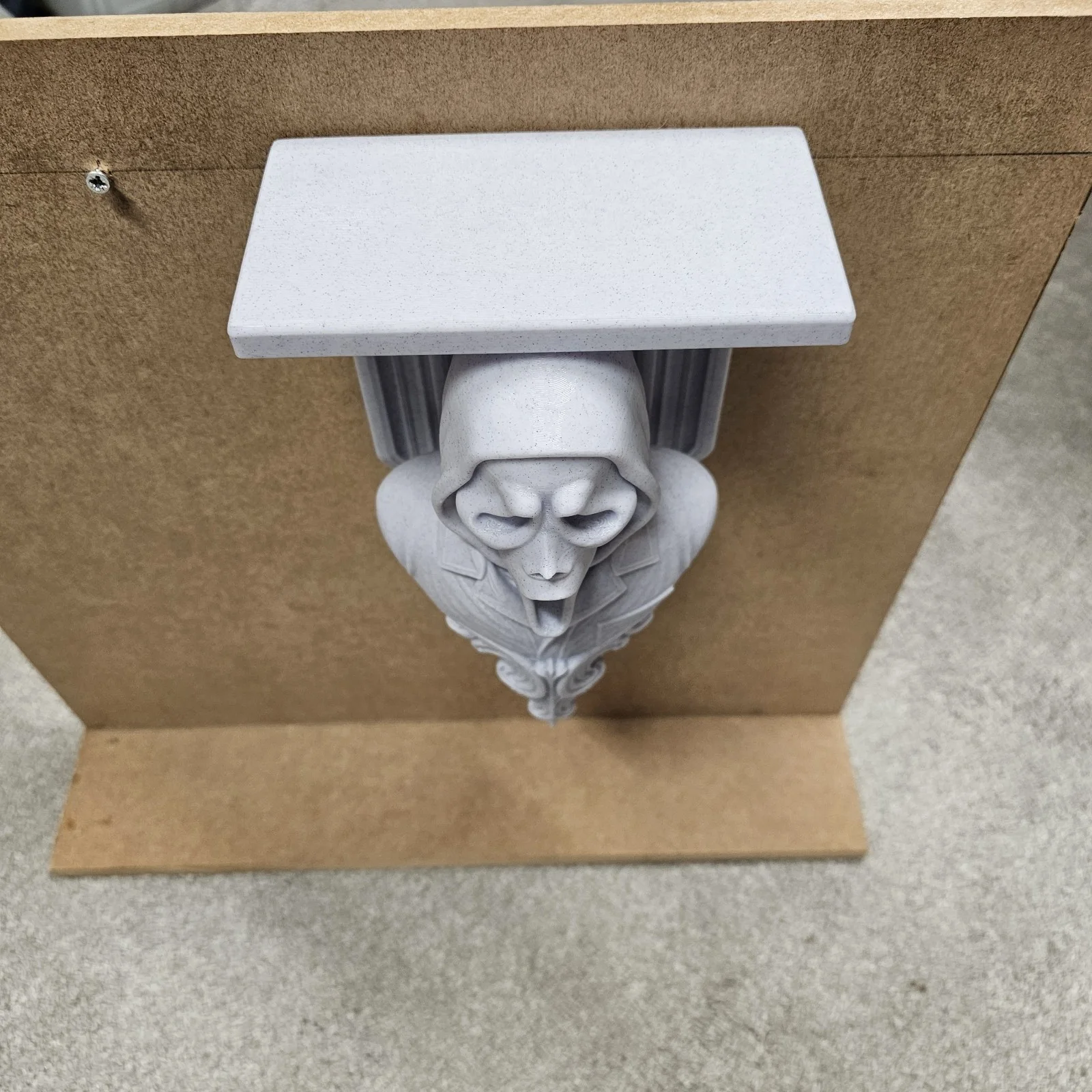 Scream Ghostface Inspired 3d Stone Effect Wall Corbel Shelf, image 4