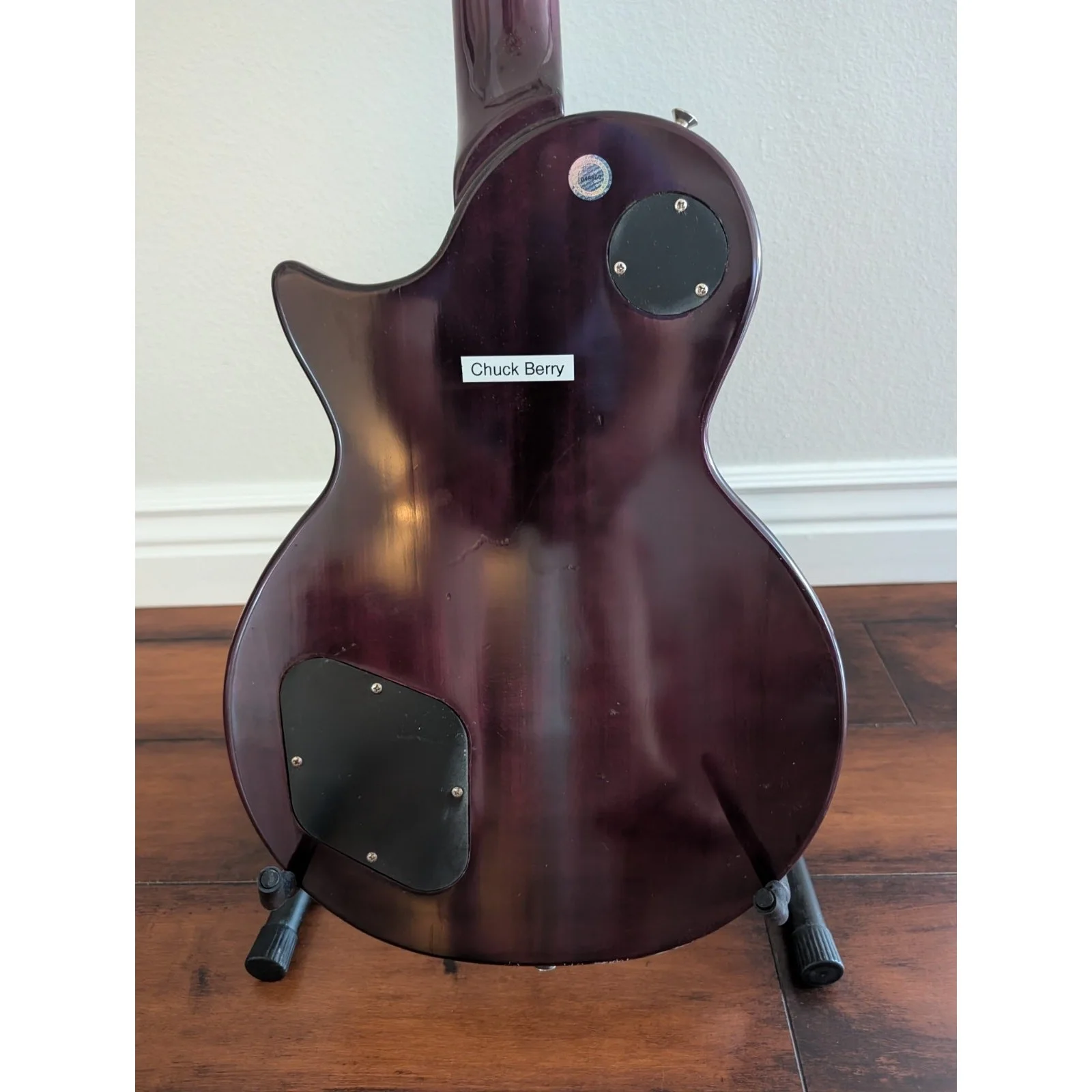 Chuck Berry Signed Guitar Galveston Les Paul, image 5