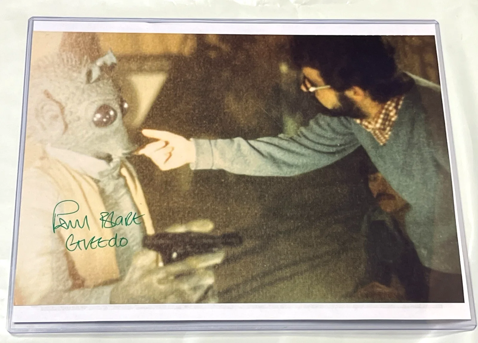 PAUL BLAKE — STAR WARS PAUL BLAKE "GREEDO" 7.5 X 11 SIGNED PHOTO W/COA