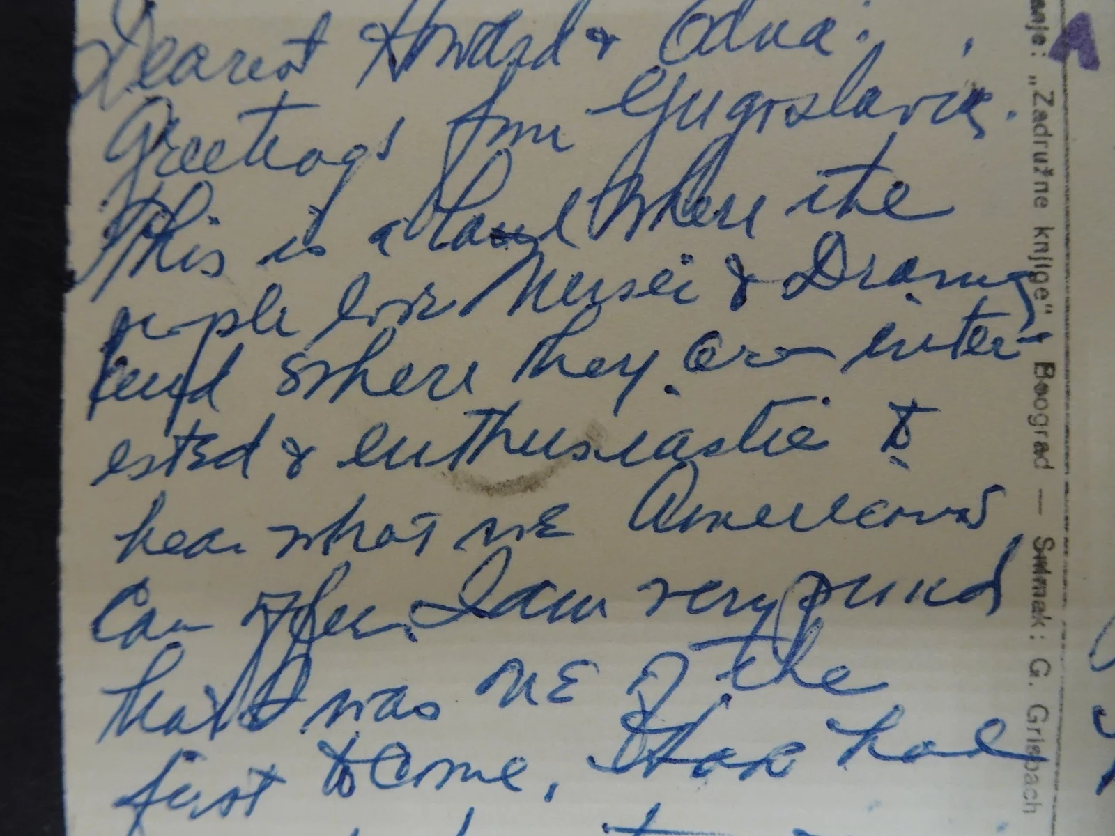 Eleanor Steber — Eleanor Steber American Opera Soprano Autograph Postcard to Symphony Manager, image 3