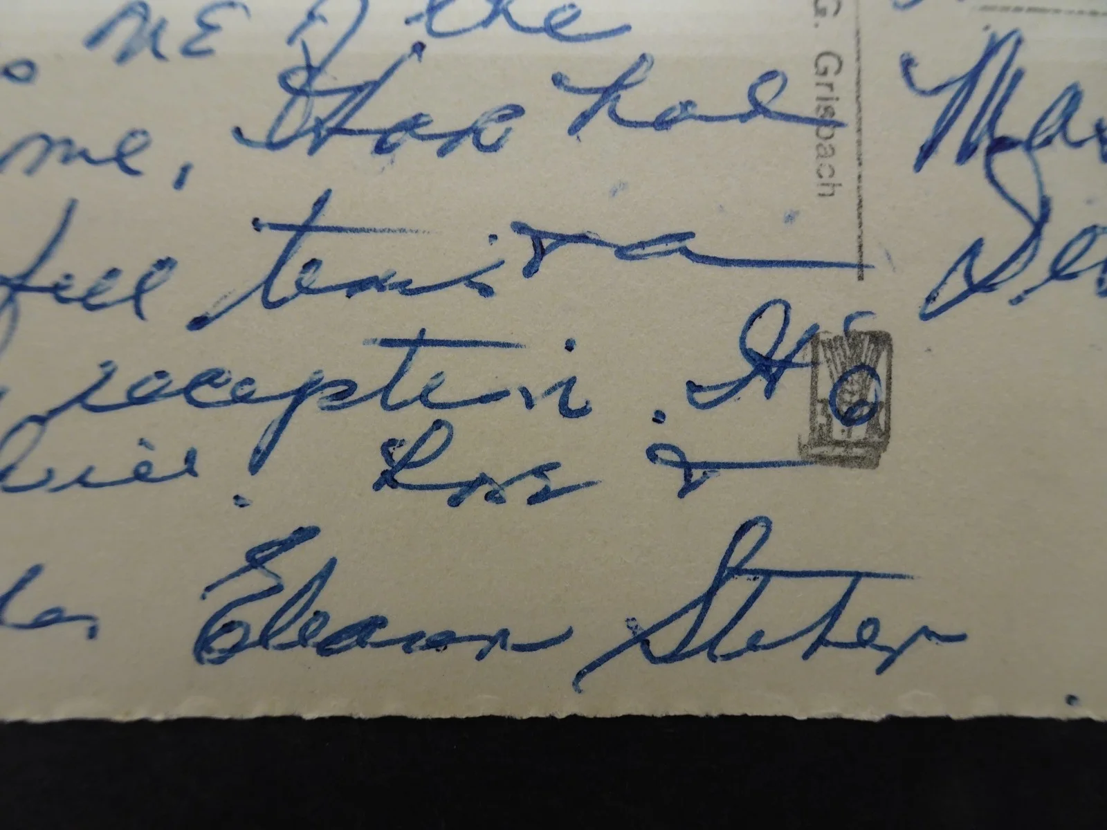 Eleanor Steber — Eleanor Steber American Opera Soprano Autograph Postcard to Symphony Manager, image 5