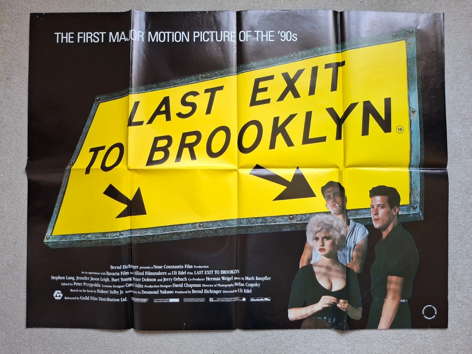 Last Exit To Brooklyn Original UK Cinema Film Movie Quad Poster, изображение 2