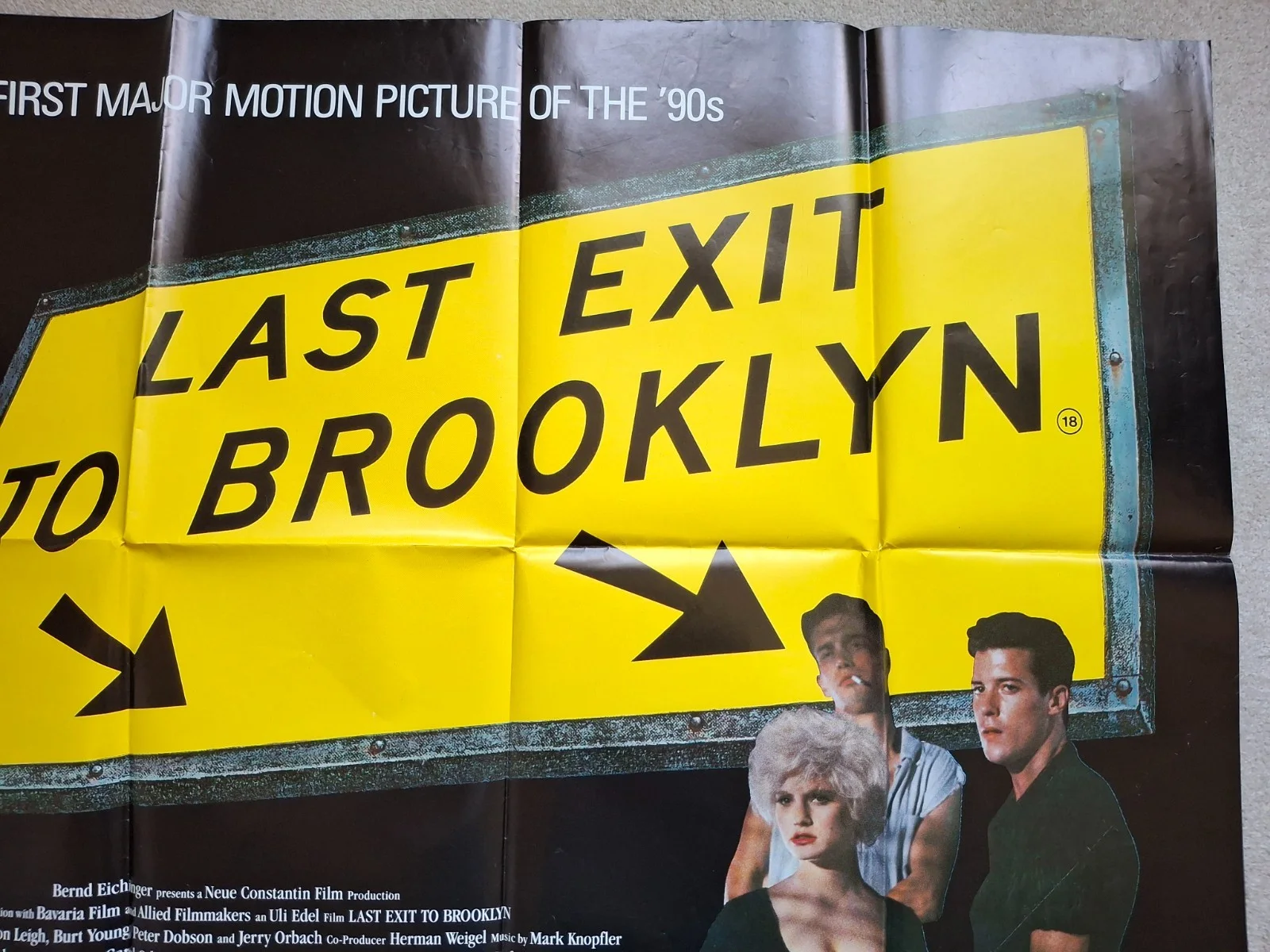 Last Exit To Brooklyn Original UK Cinema Film Movie Quad Poster, изображение 4